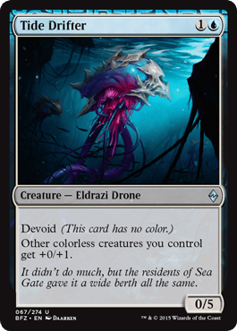 Tide Drifter (Battle for Zendikar) Near Mint - Nick Nack's Full Frontal Attack