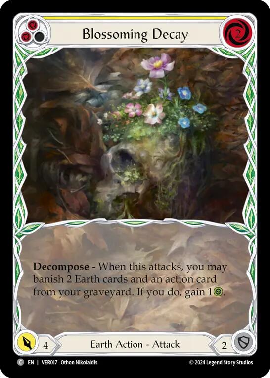 Blossoming Decay (Yellow) [VER017] (Rosetta Verdance Blitz Deck)