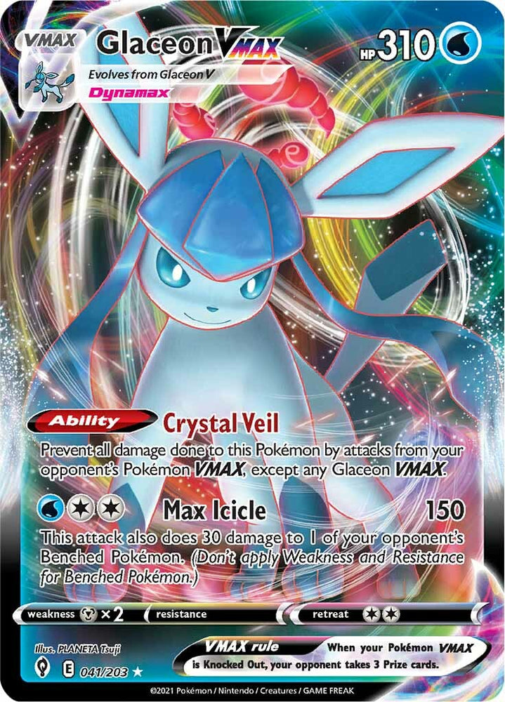 Glaceon VMAX (041/203) [Espada y escudo: Cielos en evolución] 