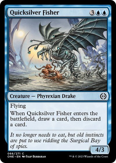 Quicksilver Fisher (Phyrexia: All Will Be One) Near Mint - Nick Nack's Full Frontal Attack