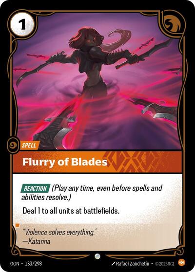 Flurry of Blades (Origins) Near Mint - Nick Nack's Full Frontal Attack