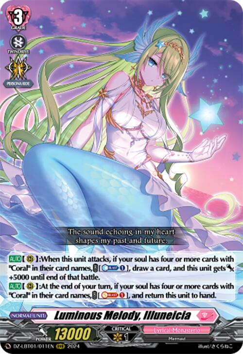 Luminous Melody, Illuneicia (DZ-LBT01/011EN) [Start Up Trial Deck: Lyrical Monasterio]