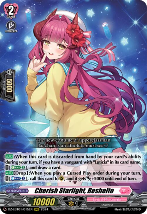 Cherish Starlight, Reshelto (DZ-LBT01/015EN) [Start Up Trial Deck: Lyrical Monasterio]