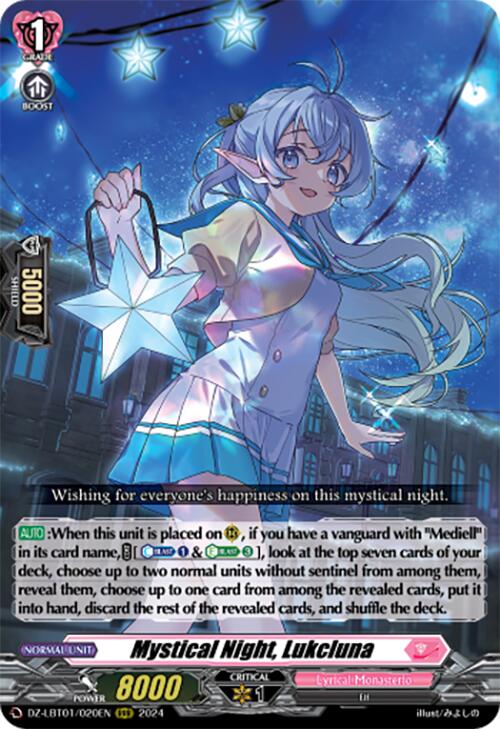 Mystical Night, Lukcluna (DZ-LBT01/020EN) [Start Up Trial Deck: Lyrical Monasterio]