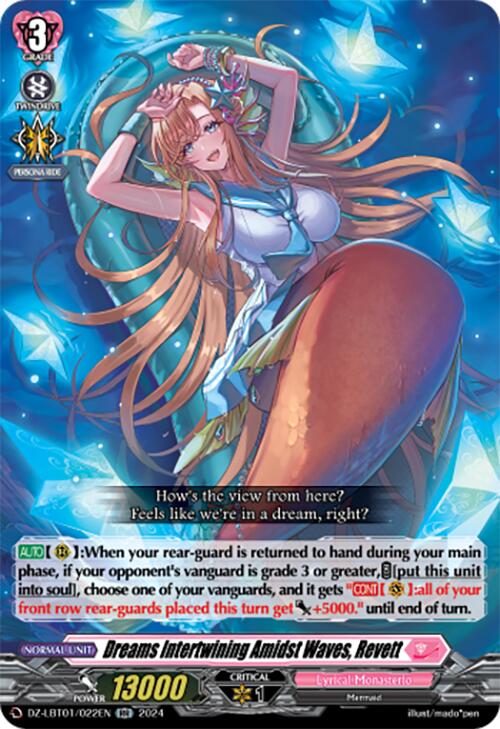 Dreams Intertwining Amidst Waves, Revett (DZ-LBT01/022EN) [Start Up Trial Deck: Lyrical Monasterio]