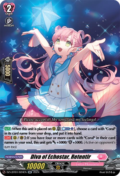 Diva of Echostar, Retentir (DZ-LBT01/024EN) [Start Up Trial Deck: Lyrical Monasterio]