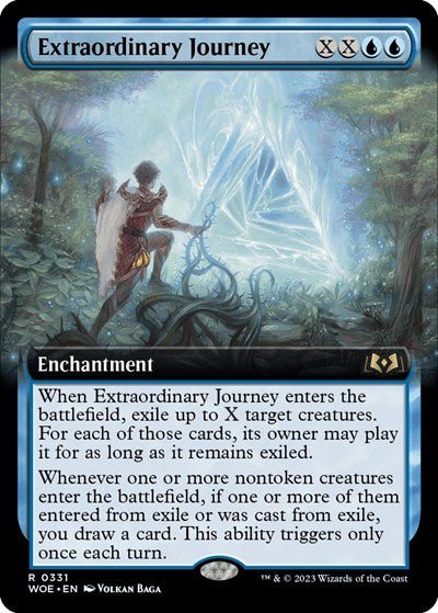 Extraordinary Journey (Extended Art) (Wilds of Eldraine) Near Mint - Nick Nack's Full Frontal Attack