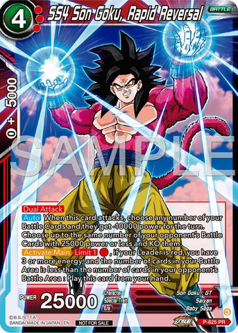 SS4 Son Goku, Rapid Reversal (Zenkai Series Tournament Pack Vol.9) (P-625) [Promotion Cards]