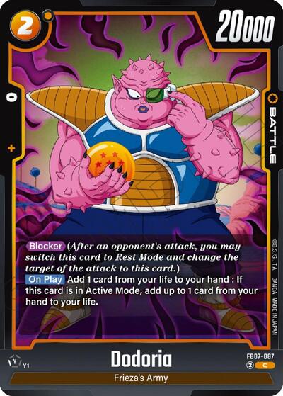 Dodoria (Wish For Shenron) Near Mint - Nick Nack's Full Frontal Attack