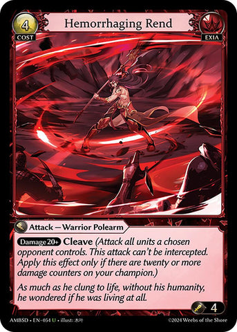 Hemorrhaging Rend (054) [Mortal Ambition Starter Decks]