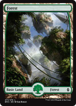 Forest (271) (Full Art) (Battle for Zendikar) Near Mint - Nick Nack's Full Frontal Attack