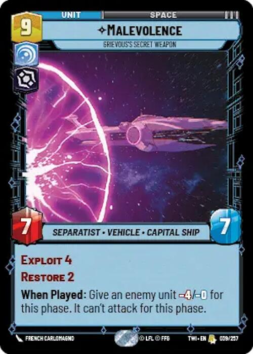 Malevolence - Grievous's Secret Weapon (039/257) [Twilight of the Republic]