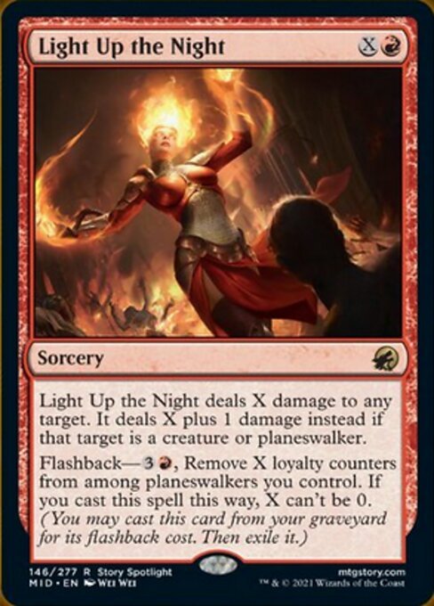 Light Up the Night (Innistrad: Midnight Hunt) Near Mint - Nick Nack's Full Frontal Attack