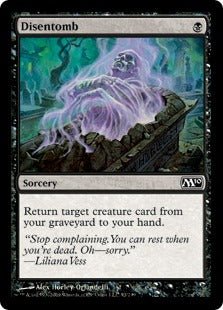 Disentomb (Magic 2010 Core Set) Medium Play - Nick Nack's Full Frontal Attack