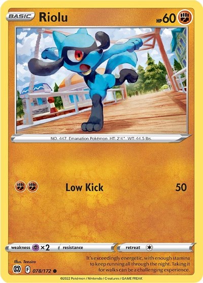 Riolu (SWSH09: Brilliant Stars) Near Mint