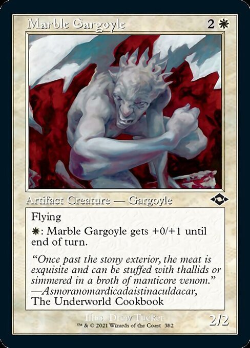 Marble Gargoyle (Retro Frame) (Modern Horizons 2) Near Mint - Nick Nack's Full Frontal Attack