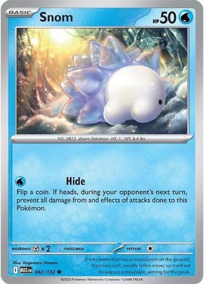 Snom (ME01: Mega Evolution) Near Mint - Nick Nack's Full Frontal Attack