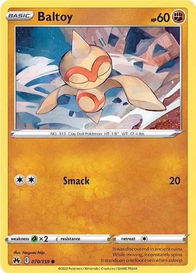 Baltoy (Crown Zenith) Near Mint Reverse Holofoil