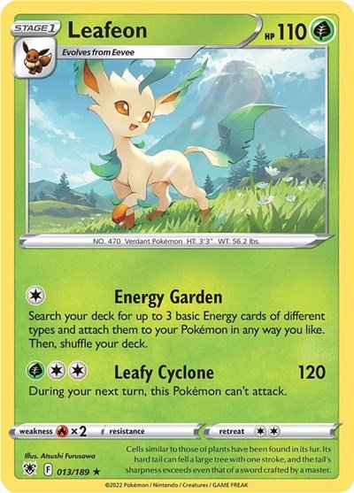 Leafeon (SWSH10: Astral Radiance) Near Mint - Nick Nack's Full Frontal Attack