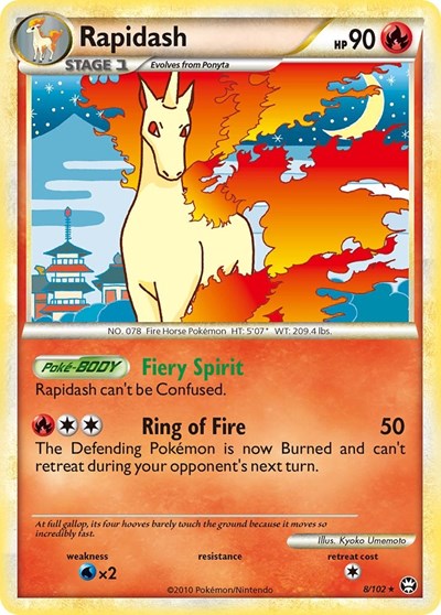 Rapidash (Triumphant) Medium Play Holofoil