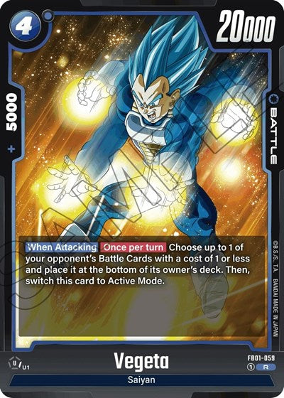 Vegeta FB01-059 (Awakened Pulse) Near Mint Holofoil