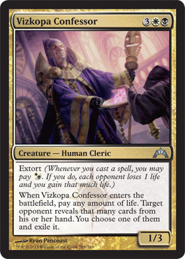Vizkopa Confessor (Gatecrash) Near Mint