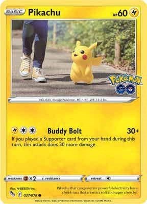 Pikachu (27) (Pokemon GO) Near Mint - Nick Nack's Full Frontal Attack