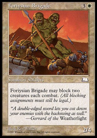 Foriysian Brigade (Weatherlight) Light Play - Nick Nack's Full Frontal Attack