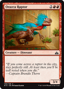 Orazca Raptor (Rivals of Ixalan) Near Mint - Nick Nack's Full Frontal Attack