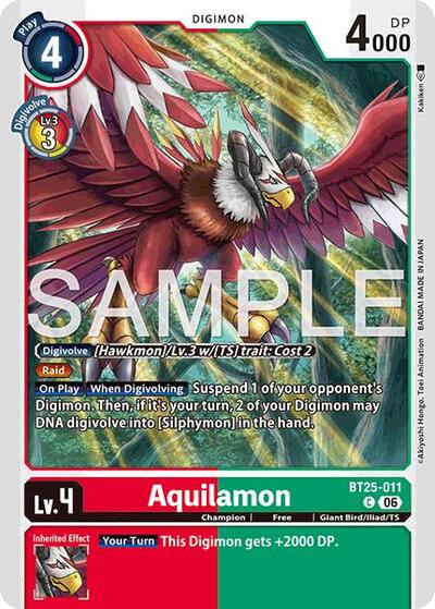 Aquilamon (Dual Revolution Booster) Near Mint