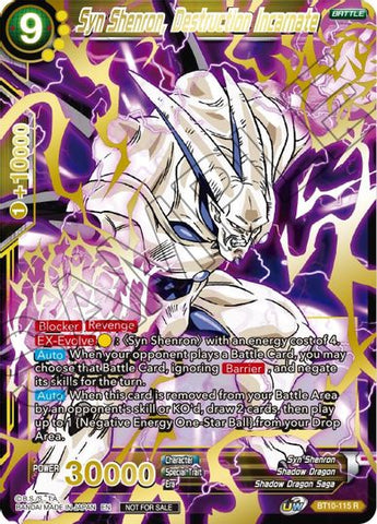 Syn Shenron, Destruction Incarnate (Alternate Art) (BT10-115) [Cartes de promotion de tournoi] 