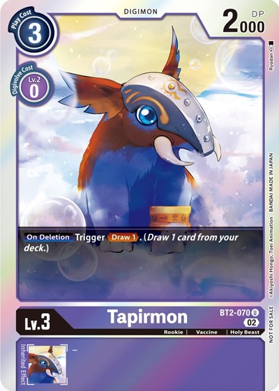 Tapirmon (Official Tournament Pack Vol.8) (Release Special Booster) Near Mint Foil