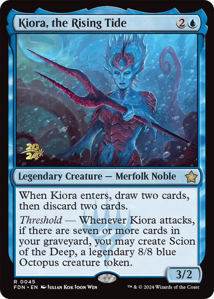 Kiora, the Rising Tide [Foundations Prerelease Promos]