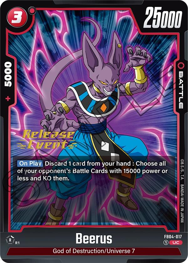 Beerus [Ultra Limit Release Event Cards]