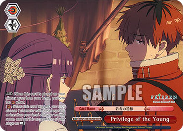 Privilege of the Young [Frieren: Beyond Journey's End]