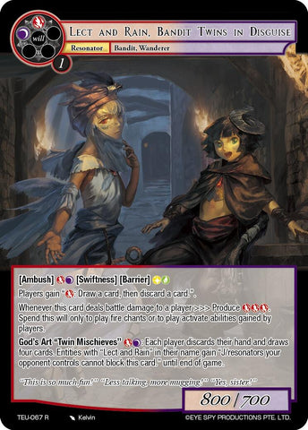 Lect And Rain, Bandit Twins In Disguise (TEU-067 R) [The Underworld of Secrets]