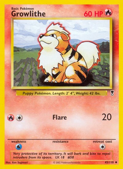 Growlithe (Legendary Collection) Light Play
