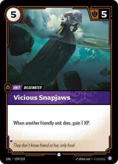 Vicious Snapjaws (Unleashed) Near Mint