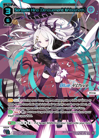 Sorasaki Hina [Denouement: Ishbosheth] (LR) (WXDi-CP02-010R[EN]) [Blue Archive DIVA]