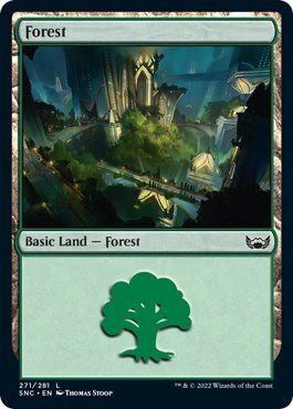 Forest (271) (Streets of New Capenna) Near Mint - Nick Nack's Full Frontal Attack