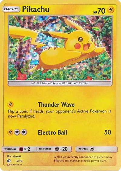 Pikachu - 5 (McDonald's Promos 2017) Damaged / Poor Holofoil