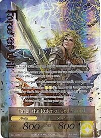 Faria, the Sacred Queen // Faria, the Ruler of God Sword (Full Art) (The Seven Kings of the Lands) Near Mint Foil