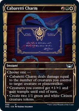 Cabaretti Charm (Showcase) (Streets of New Capenna) Near Mint - Nick Nack's Full Frontal Attack