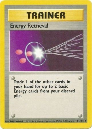 Energy Retrieval (Base Set) Light Play Unlimited
