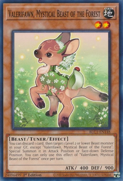 Valerifawn, Mystical Beast of the Forest (Battles of Legend: Chapter 1) Near Mint 1st Edition