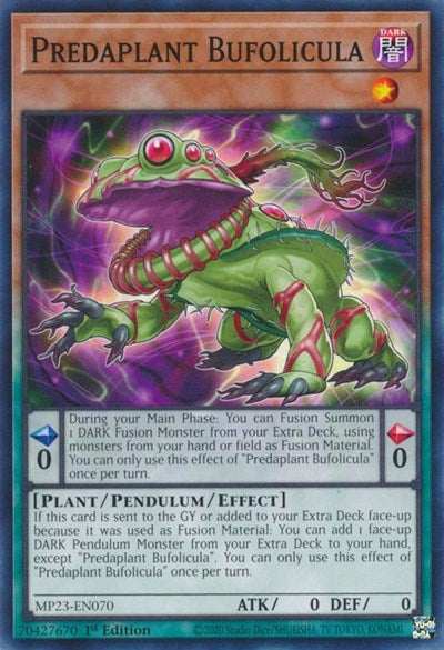 Predaplant Bufolicula (25th Anniversary Tin: Dueling Heroes Mega Pack) Light Play 1st Edition
