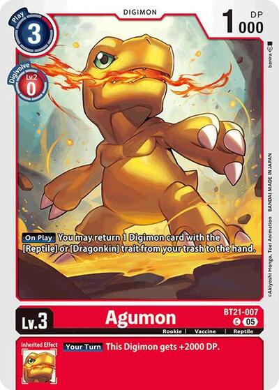 Agumon BT21-007 (World Convergence) Near Mint