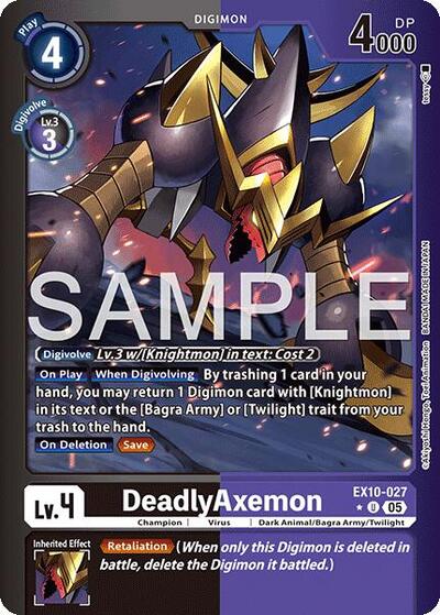 DeadlyAxemon (Limited Foil) (Sinister Order) Near Mint Foil - Nick Nack's Full Frontal Attack
