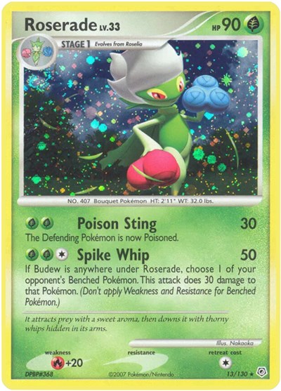 Roserade (Diamond and Pearl) Medium Play Reverse Holofoil
