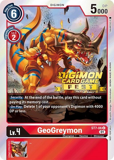 GeoGreymon (Digimon Fest 2022) (Starter Deck 07: Gallantmon) Near Mint Foil